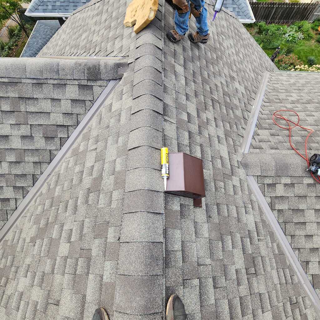 Re-roof for storm damage GAF shingles lifetime warranty